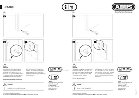 Notice ABUS JC6200 Alarme de sécurité
