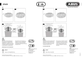 Notice ABUS JC1430 Alarme de sécurité