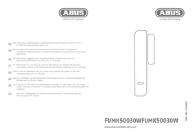 Notice ABUS FUMK50030W Alarme de sécurité