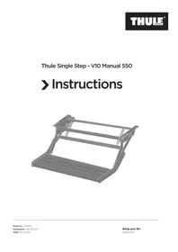 Notice THULE SINGLE STEP V10 Marchepied
