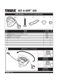 Notice THULE GETAGRIP 839 Accessoire pour vélo
