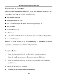 Notice TECHNOLINE WT538 Reloj