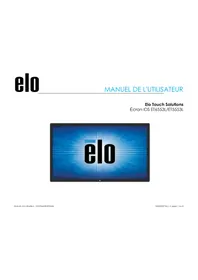 Notice ELO 6553L Moniteur