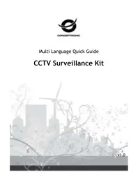 Notice CONCEPTRONIC CCTV SURVEILLANCE KIT Caméra de surveillance