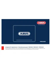 Notice ABUS TVVR33049T Cyfrowy rejestrator wideo