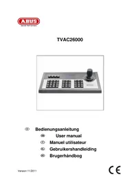 Notice ABUS TVAC26000 Télécommande de surveillance vidéo