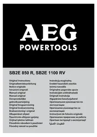 Notice AEG SB 2E 1100 RV Gręžtuvas