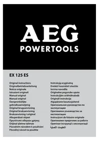 Notice AEG EX 125 ED SET Ponceuse