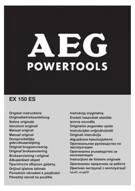 Notice AEG EX 150 ES Ponceuse