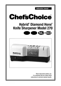 Notice Chef's Choice HYBRID DIAMOND HONE CC270 Schärfer