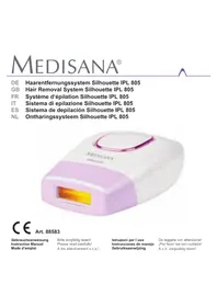 Notice MEDISANA IPL 805 épilateur à lumière pulsée