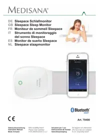 Notice MEDISANA SLEEPACE SC 800 Moniteur de sommeil