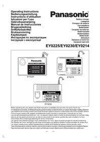 Notice PANASONIC EY0225 Cargador de batería