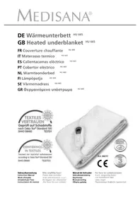 Notice MEDISANA HU 665 Couverture/coussin chauffant