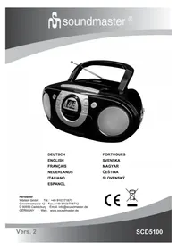 Notice Soundmaster SCD5100GR Rádió
