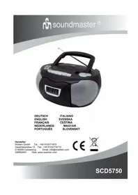 Notice Soundmaster SCD5750 Rádió