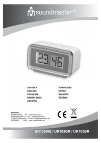 Notice Soundmaster UR105BR Radio