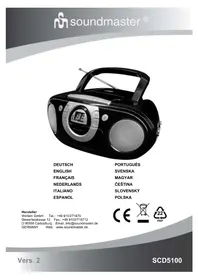 Notice Soundmaster SCD5100BL Rádió