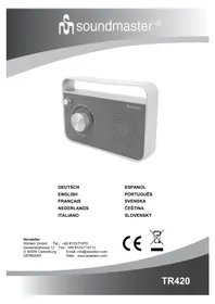 Notice Soundmaster TR420 Rádio