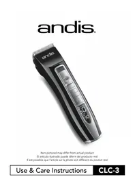 Notice Andis CLC3 Tondeuse à barbe