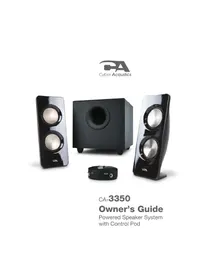 Notice Cyber Acoustics CA3350 Haut-parleur