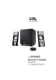 Notice Cyber Acoustics CASP26BT Haut-parleur