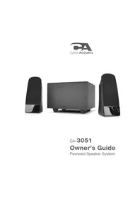 Notice Cyber Acoustics CA3051 Haut-parleur