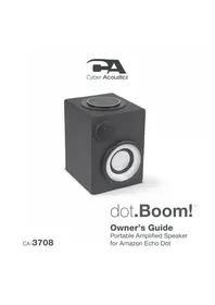 Notice Cyber Acoustics CA3708 Haut-parleur