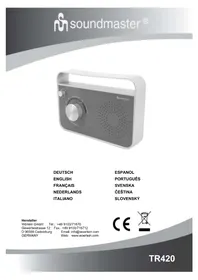 Notice Soundmaster TR420WE Rádio