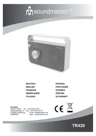 Notice Soundmaster TR420SW Rádio