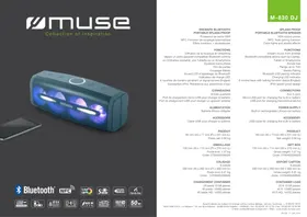 Notice MUSE M830 DJ Station d'acceuil