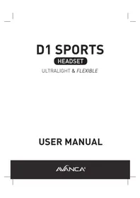 Notice Avanca D1 SPORTS Bouchon d'oreille