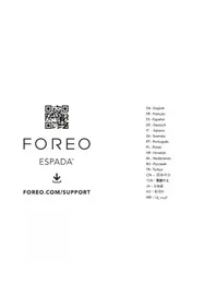 Notice FOREO ESPADA Appareil de soins de la peau