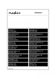 Notice NEDIS RDDB5000BK Радио