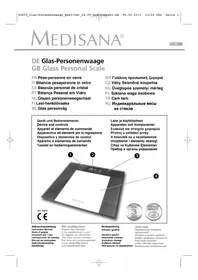 Notice MEDISANA PS 400 Balance