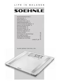 Notice SOEHNLE SHAPE SENSE CONTROLE 200 Balance