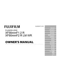 Notice FUJIFILM FUJINON XF90MM F2 R LM WR Objectif