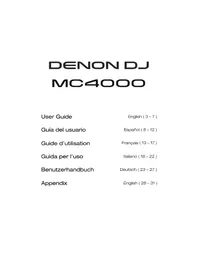 Notice DENON MC4000 DJ Equipment