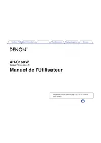 Notice DENON AHC160W écouteurs