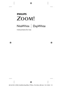 Notice PHILIPS ZOOM! NITEWHITE DIS734 Blanchiment dentaire
