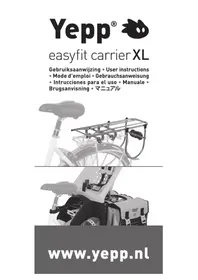 Notice THULE YEPP MAXI EASYFIT CARRIER XL Accessoire de vélo