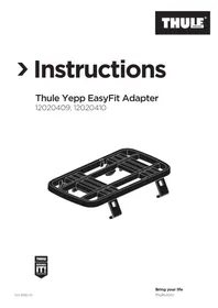 Notice THULE YEPP EASYFIT ADAPTER Accessoire de vélo