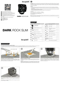Notice Be Quiet! DARK ROCK SLIM Ventirad pour processeur