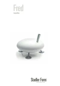 Notice STADLERFORM FRED Humidificateur