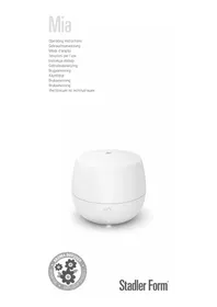 Notice STADLERFORM MIA Diffuseur d'arôme