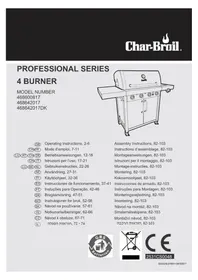 Notice CHAR BROIL PROFESSIONAL 4400 B Grill