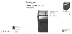 Notice KENSINGTON K52076AM Destructeur de document