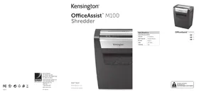 Notice KENSINGTON K52075AM Destructeur de document