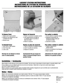 Notice Master Lock 1483B Dispositif de verrouillage de sécurité