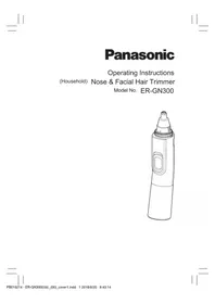 Notice PANASONIC ERGN300 Elektryczna kosiarka